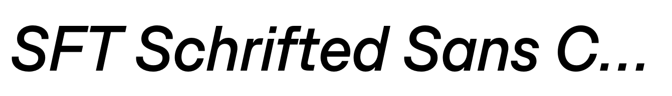 SFT Schrifted Sans Compact Medium Italic
